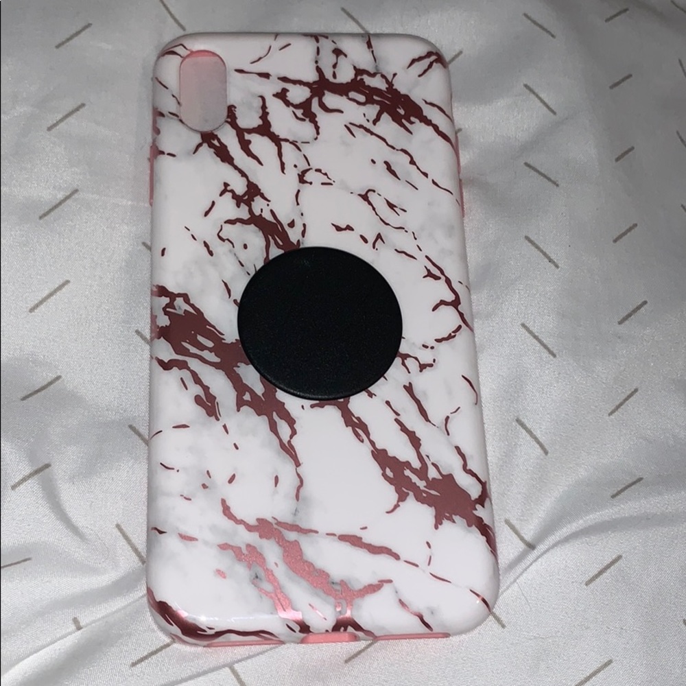 iPhone XS Max marble velvet caviar case.